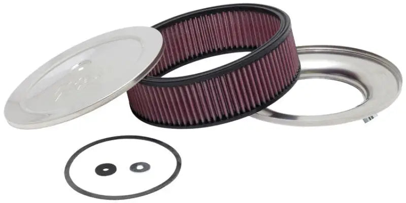 K&N Custom Round Filter 5-1/8in FLG / 9in OD x 4-1/8in HW/VENT - Truck & Automotive