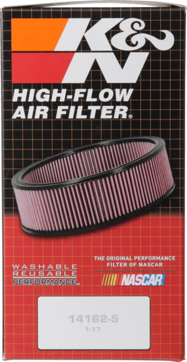K&N Custom Round Filter 5-1/8in FLG / 9in OD x 4-1/8in HW/VENT - Truck & Automotive