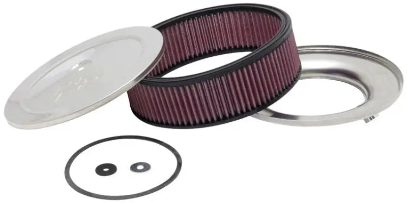 K&N Custom Round Filter 5-1/8in FLG / 9in OD x 4-1/8in HW/VENT - Truck & Automotive