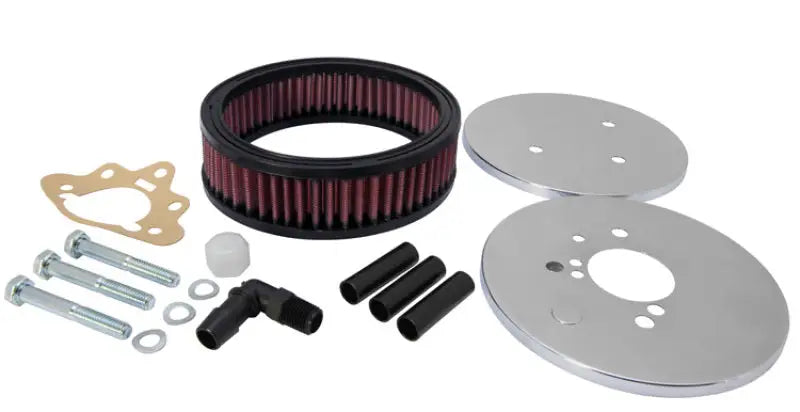 K&N Custom Round Racing Assembly Red 5.875in OD x 2.406in ID 1.75in Height - Truck & Automotive