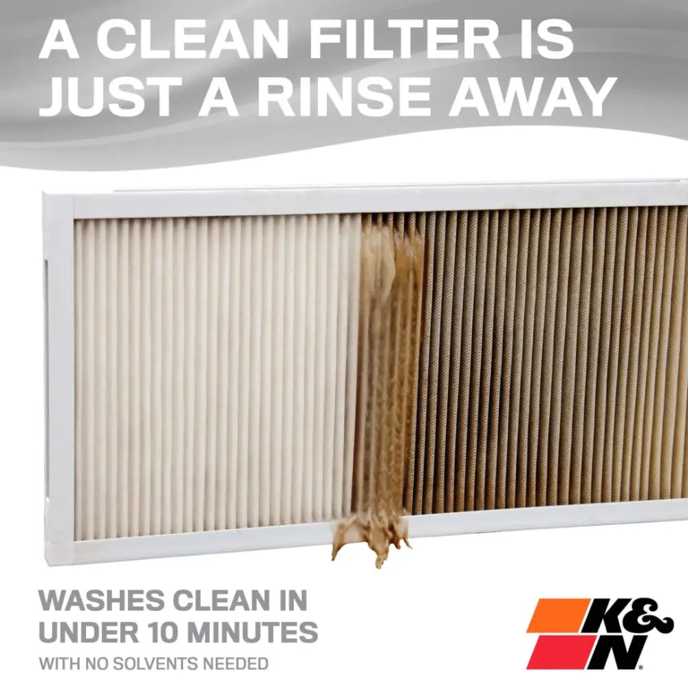 K&N Filter Superior Dust Holding Capacity Air Filter HVC-8-11224 - Hvac 12 24 Merv