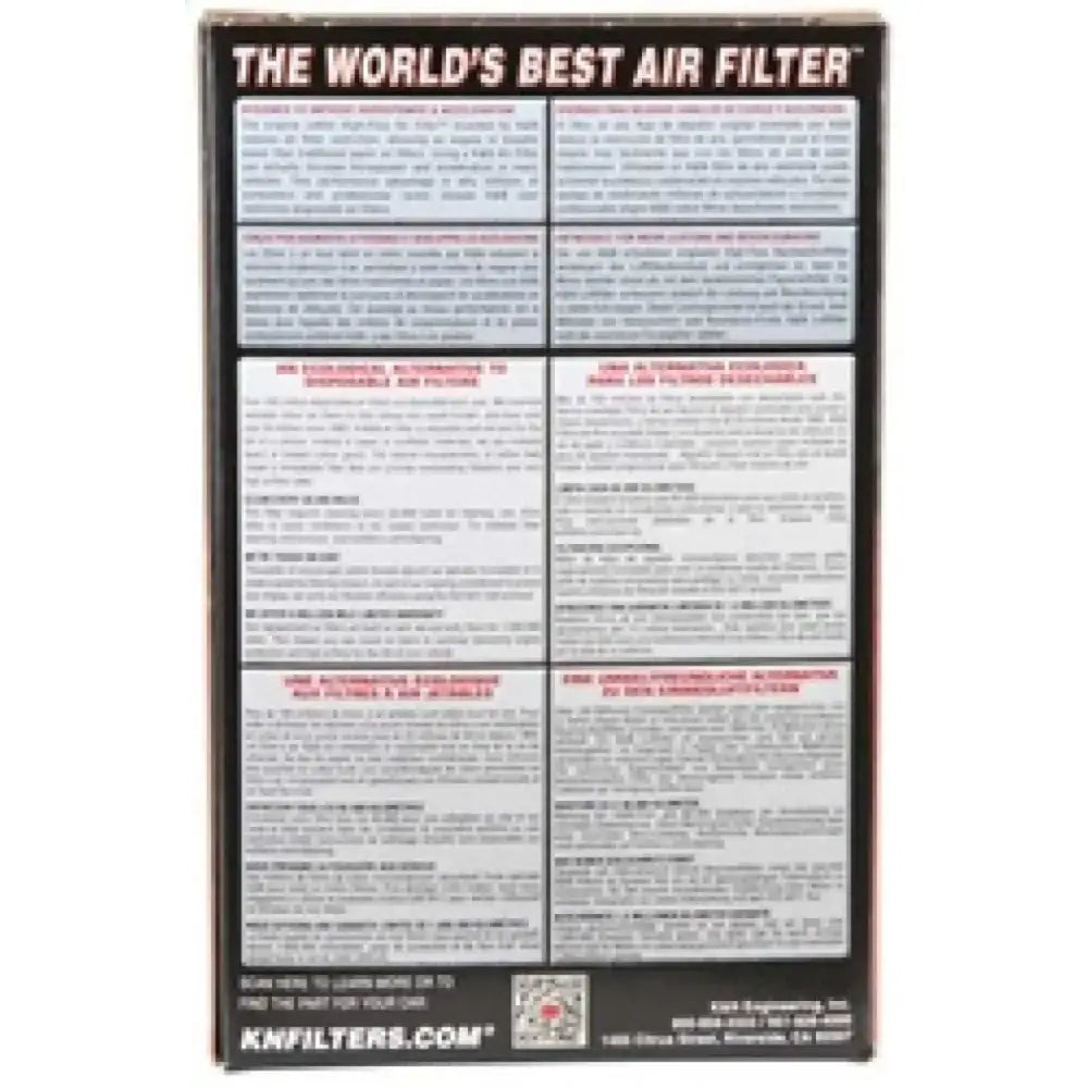K&N Filter Universal Rubber Filter 2 3/4 inch 10 Degree Flange 4 inch OD 5 inch Height 