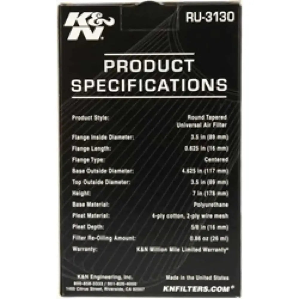 K&N Engineering RU-3130