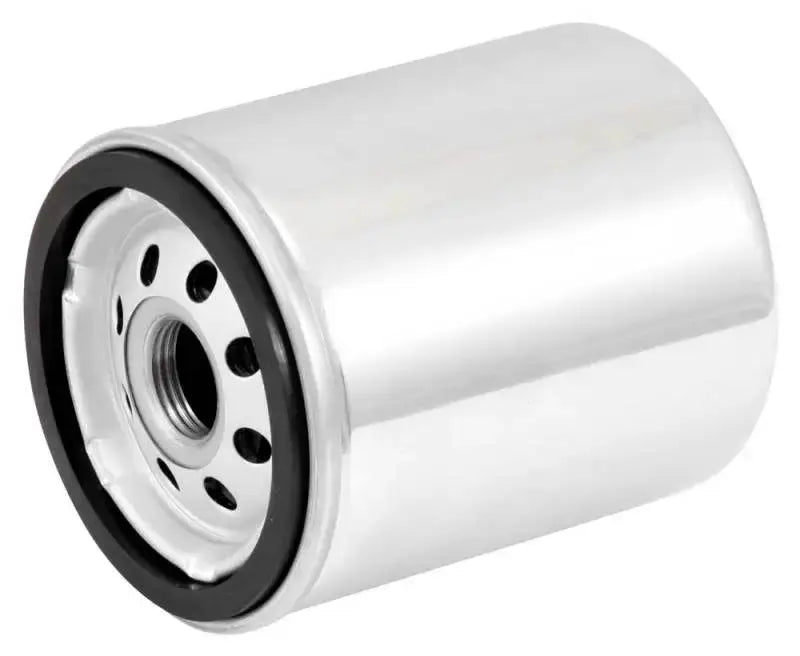 K&N Harley Davidson 3in OD x 4.063in H Chrome Oil Filter - Truck & Automotive