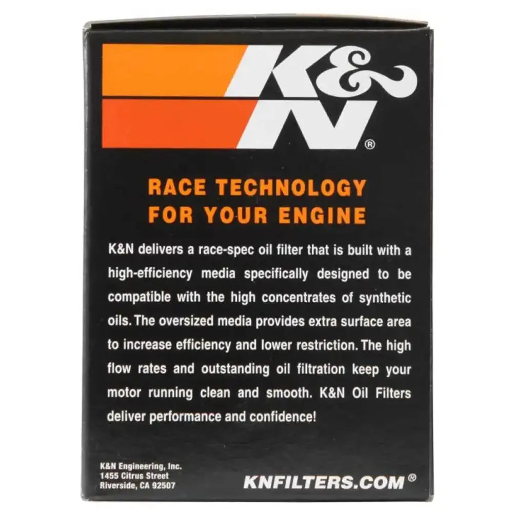 K&N Harley Davidson 3in OD x 4.063in H Chrome Oil Filter - Truck & Automotive