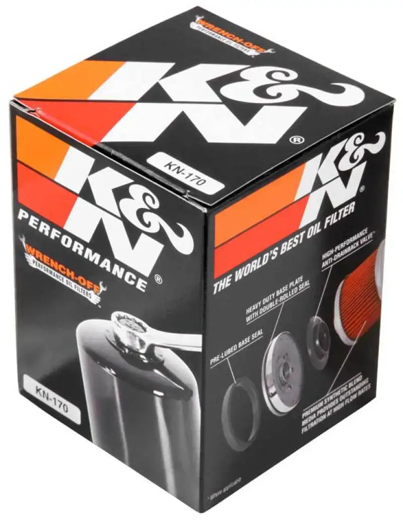 K&N Harley Davidson 3in OD x 4.063in H Oil Filter - Truck & Automotive
