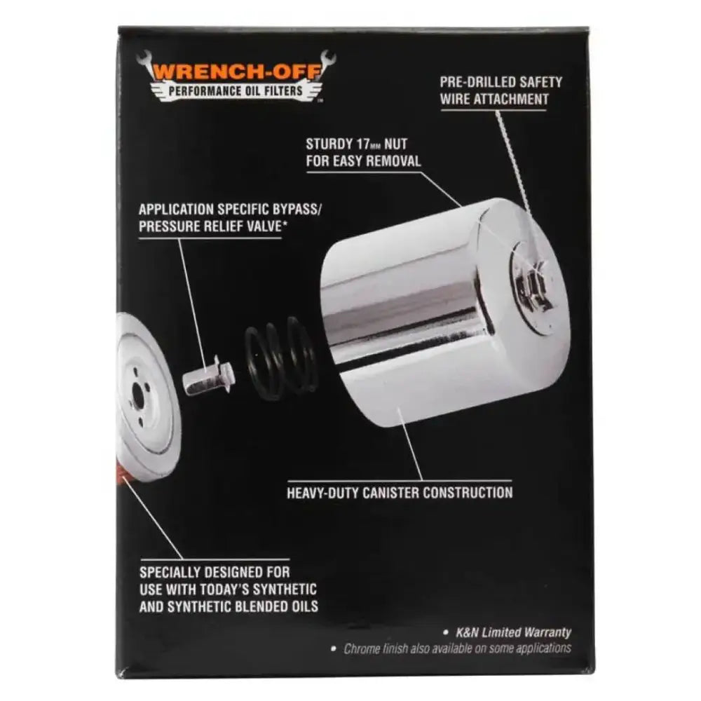 K&N Harley Davidson 3in OD x 4.063in H Oil Filter - Truck & Automotive