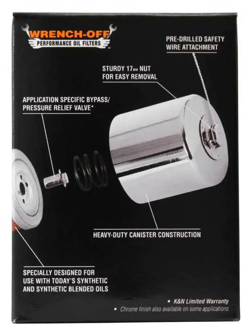 K&N Harley Davidson 3in OD x 4.063in H Oil Filter - Truck & Automotive
