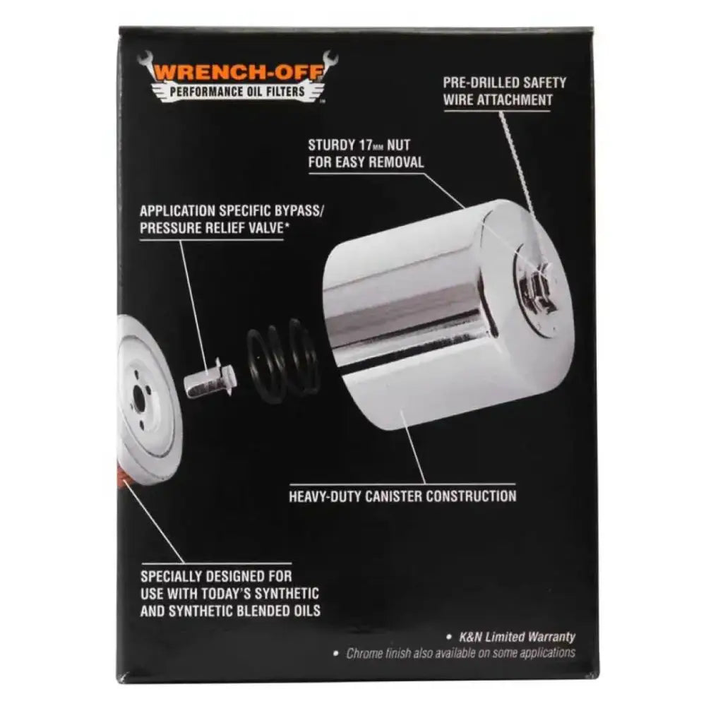 K&N Harley Davidson / Buell 3in OD x 4.063in H Black Oil Filter - Truck & Automotive