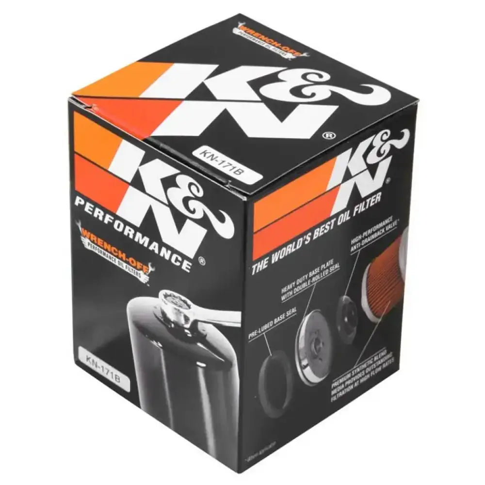 K&N Harley Davidson / Buell 3in OD x 4.063in H Black Oil Filter - Truck & Automotive