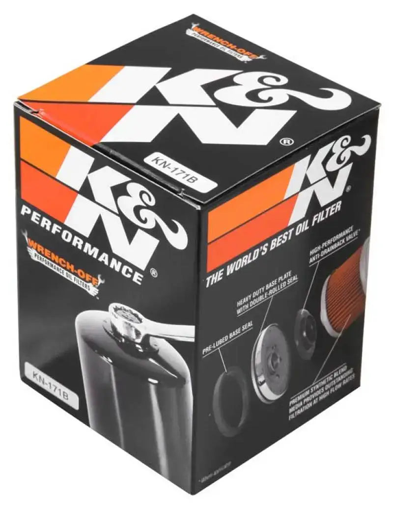 K&N Harley Davidson / Buell 3in OD x 4.063in H Black Oil Filter - Truck & Automotive