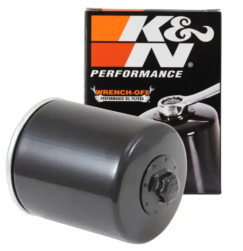 K&N Harley Davidson / Buell 3in OD x 4.063in H Black Oil Filter - Truck & Automotive