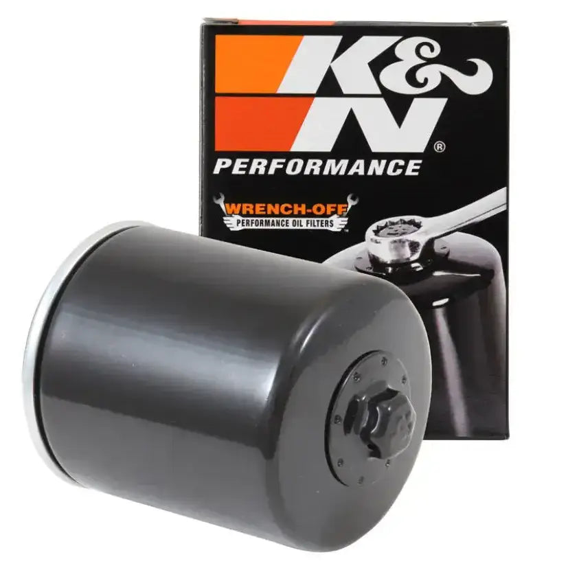 K&N Harley Davidson / Buell 3in OD x 4.063in H Black Oil Filter - Truck & Automotive