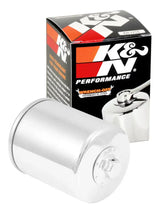 K&N Harley Davidson / Buell 3in OD x 4.063in H Chrome Oil Filter - Truck & Automotive