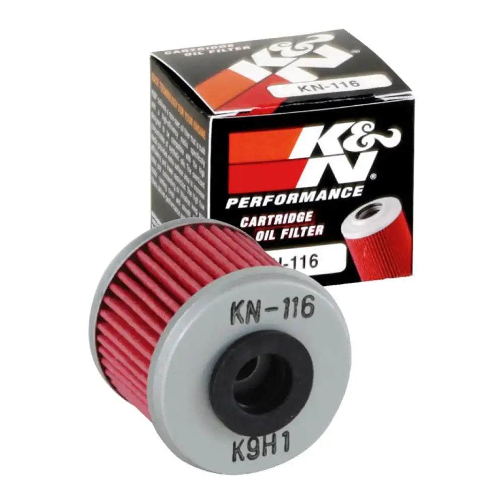 K&N performance oil filter for Honda Husqvarna bikes, high-quality cartridge oil filter