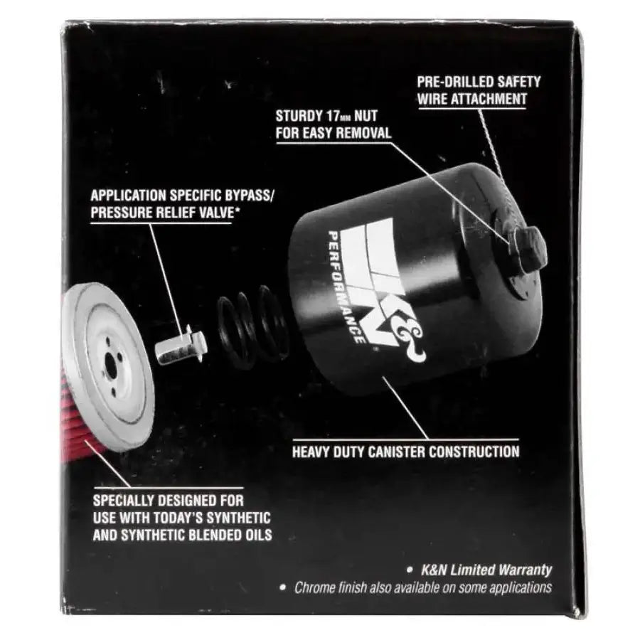 K&N Honda / Kawasaki 3.25in OD x 3.719in H Oil Filter - Truck & Automotive