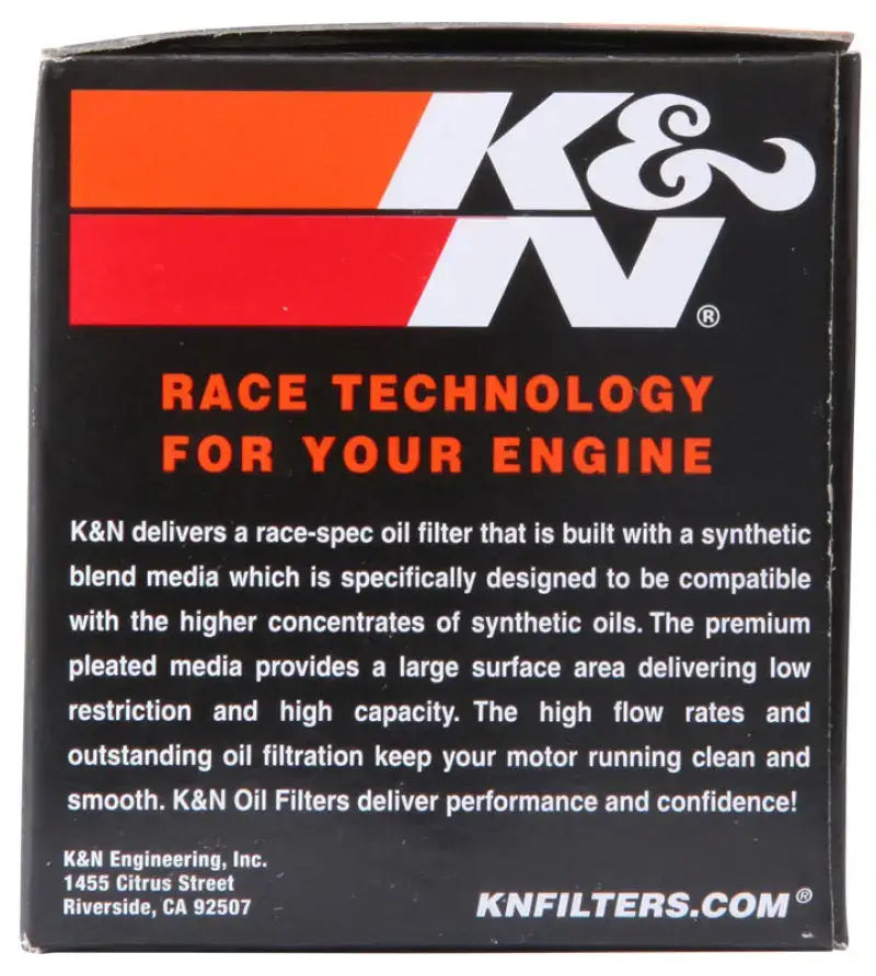 K&N Honda / Kawasaki / Arctic Cat / Suzuki / Triumph / Yamaha 2.594in OD x 2.813in H Oil Filter - Truck & Automotive