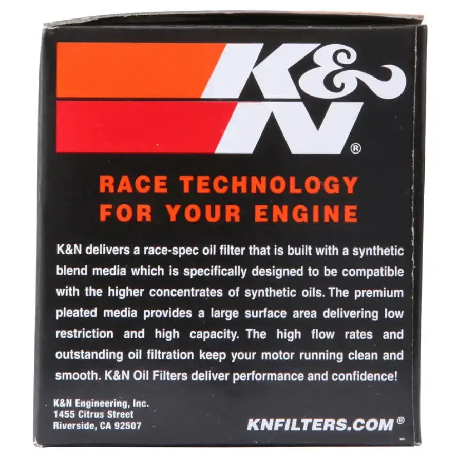 K&N Honda / Kawasaki / Arctic Cat / Suzuki / Triumph / Yamaha 2.594in OD x 2.813in H Oil Filter - Truck & Automotive