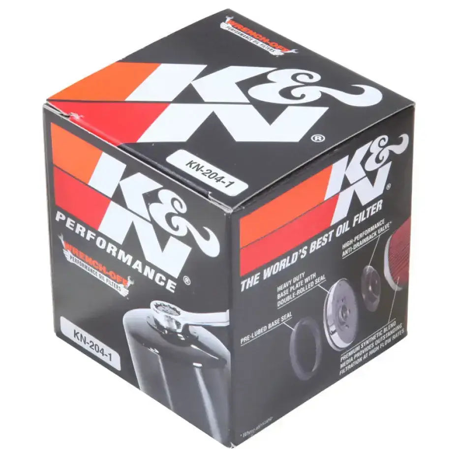 K&N Honda / Kawasaki / Arctic Cat / Suzuki / Triumph / Yamaha 2.594in OD x 2.813in H Oil Filter - Truck & Automotive