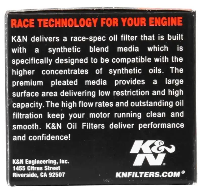 K&N Honda/Kawasaki/Polaris/Suzuki 1.969in OD x.469in ID 1.438in H Oil Filter - Truck & Automotive