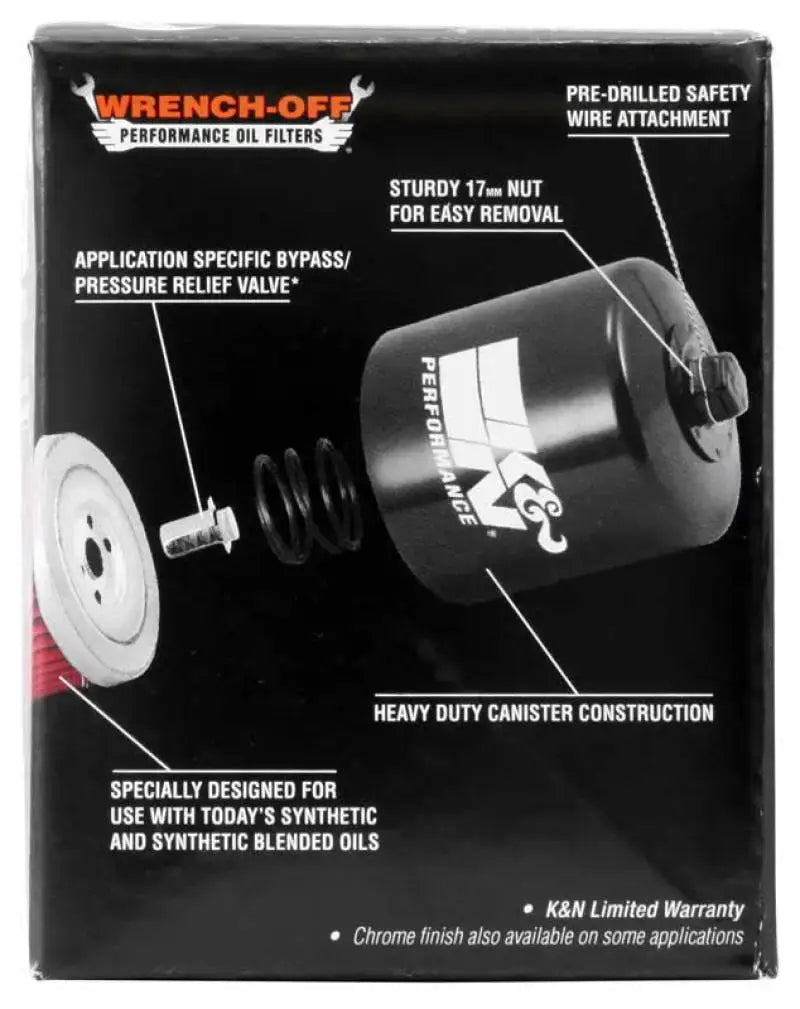 K&N Honda / Kawasaki / Yamaha / Polaris / Victory 2.688in OD x 3.344in H Oil Filter - Truck & Automotive