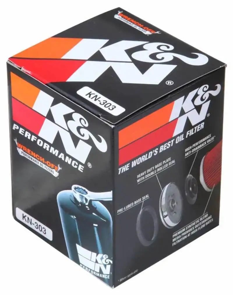 K&N Honda / Kawasaki / Yamaha / Polaris / Victory 2.688in OD x 3.344in H Oil Filter - Truck & Automotive