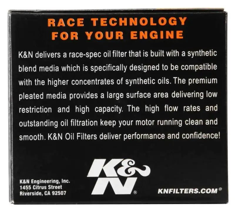 K&N Honda / Kawasaki / Yamaha / Triumph 3in OD x.75ID 2.210in H Oil Filter - Truck & Automotive