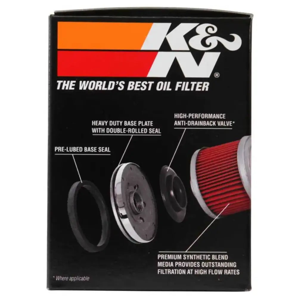 K&N Oil Filter 02-10 Harley Davidson VRSC 3in OD x 3.844in Height - Truck & Automotive