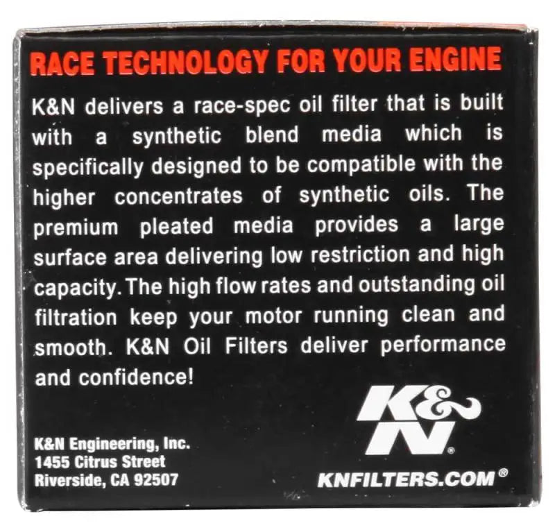 K&N Oil Filter 1.625in OD x 2.063in H for 99-07 KTM 250/400/450/520/525/540/625/660/690 (2nd Filter) - Truck &