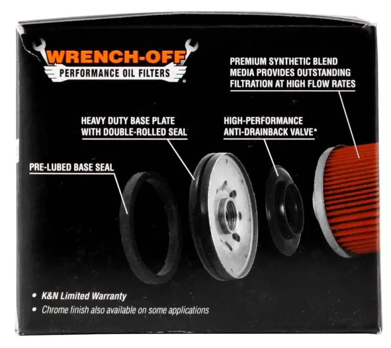 K&N Oil Filter for 2005-2014 BMW K1200 GT/R/RS/S/ K1300 GT/R/S/ R1200 GS/R/RT S1000RR - Truck & Automotive
