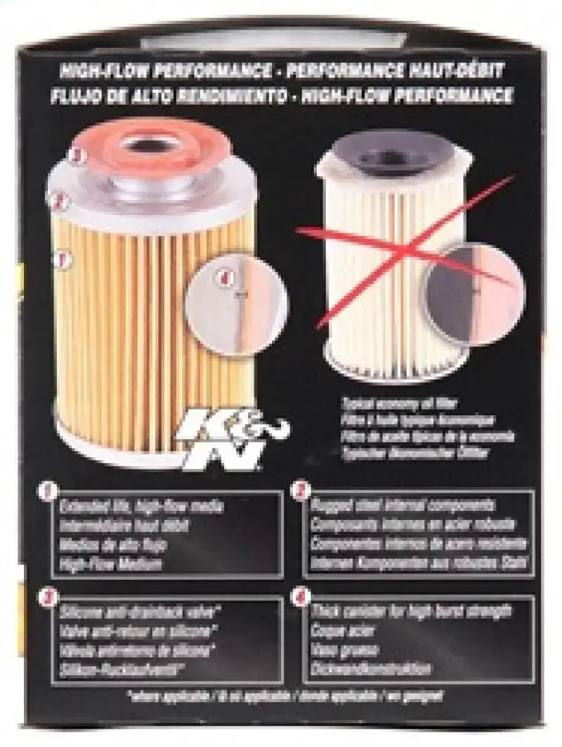 K&N Oil Filter OIL FILTER; AUTOMOTIVE - Truck & Automotive