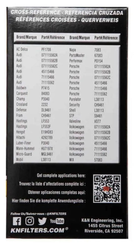 K&N Engineering HP-7031