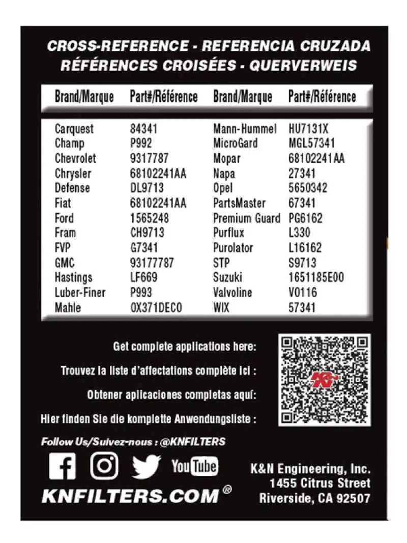 K&N Engineering HP-7041