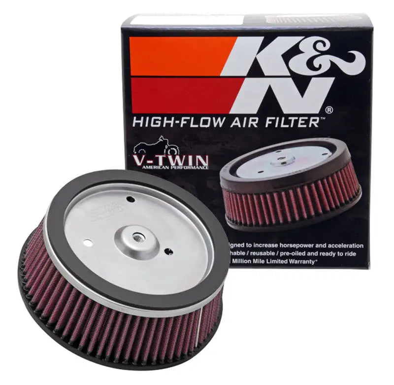 K&N Round Tapered 6.25in Base OD x 5.5in Top 2.125in H Replacement Filter for Harley Davidson - Truck & Automotive