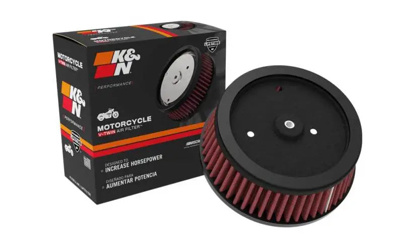 K&N Round Tapered 6.25in Base OD x 5.5in Top 2.125in H Replacement Filter for Harley Davidson - Truck & Automotive