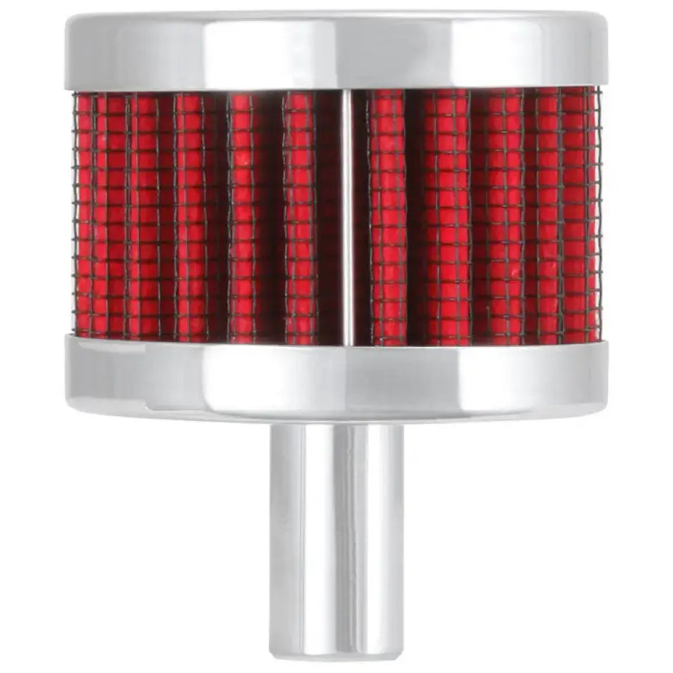 K&N Steel Base Chrome Top Crankcase Vent Filter 1/2in. / 2in. OD / 1-1/2in. Height - Truck & Automotive
