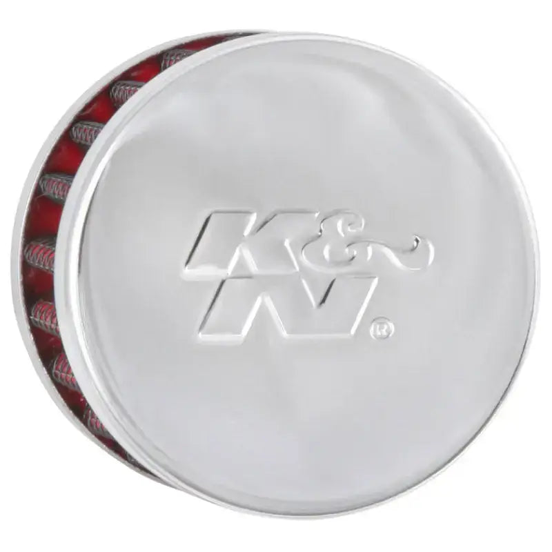 K&N Steel Base Chrome Top Crankcase Vent Filter 1/2in. / 2in. OD / 1-1/2in. Height - Truck & Automotive