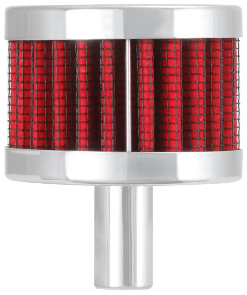 K&N Steel Base Chrome Top Crankcase Vent Filter 1/2in. / 2in. OD / 1-1/2in. Height - Truck & Automotive