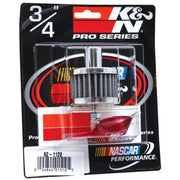 K&N Steel Base Chrome Vent Filter for Crankcase Ventilation, fits 3/4in OD vent