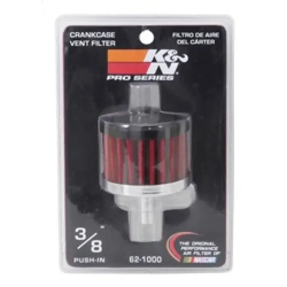 K&N Steel Base Crankcase Vent Filter 0.375in OD x 2in 1.5in Height - Truck & Automotive