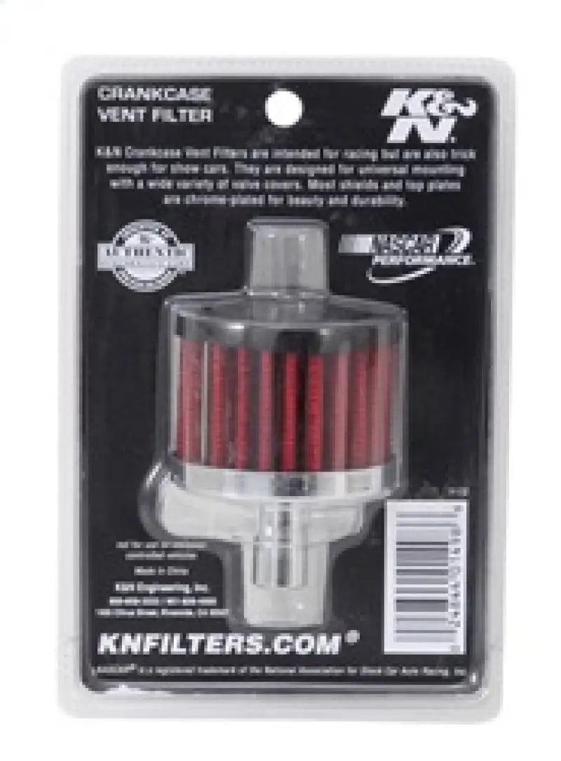 K&N Steel Base Crankcase Vent Filter.5in OD x 2in 1.5in Height - Truck & Automotive