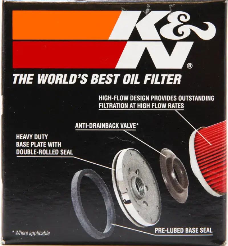 K&N Suzuki / Arctic Cat / Cagiva / Kawasaki / Kymco / Aprilia 2.813in OD x 3.031in H Oil Filter - Truck & Automotive