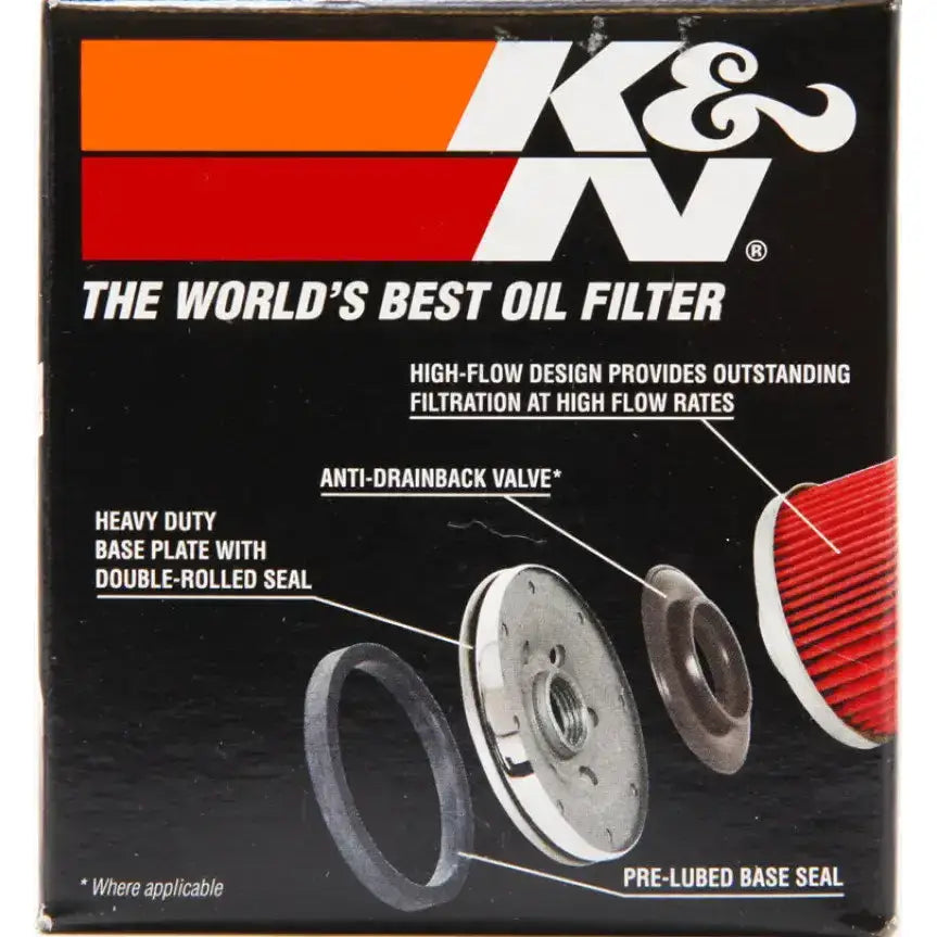 K&N Suzuki / Arctic Cat / Cagiva / Kawasaki / Kymco / Aprilia 2.813in OD x 3.031in H Oil Filter - Truck & Automotive