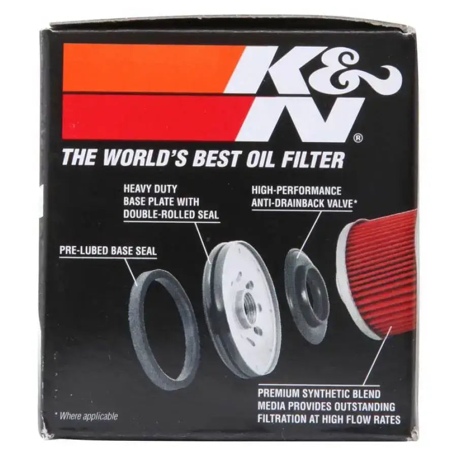 K&N Suzuki / Arctic Cat / Cagiva / Kawasaki / Kymco / Aprilia 2.813in OD x 3.031in H Oil Filter - Truck & Automotive
