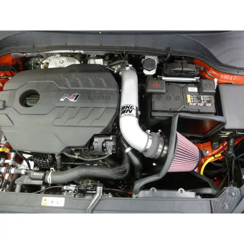 K&N Engineering 69-5330TS K&N Typhoon 2022 Hyundai Kona N L4-2.0L F/I Turbo Performance Air Intake System