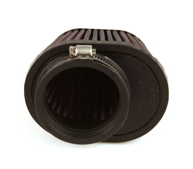 Black conical Uni Chrome Oval Tapered Filter with metal clamp for K&N chrome oval tapered style