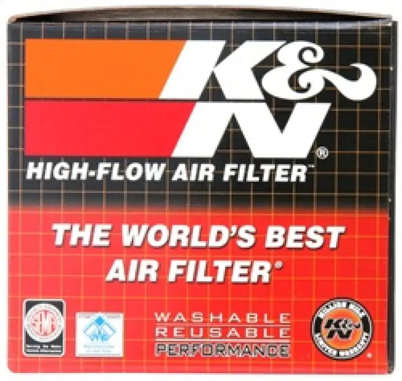 K&N Universal Air Filter - 2-7/16in Flange x 3-1/2in OD 4in Height - Truck & Automotive