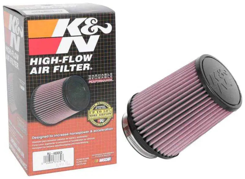 K&N Universal Air Filter 3-1/2in Flange / 5-1/2in Base / 4-1/2in Top / 6-1/2in Height 