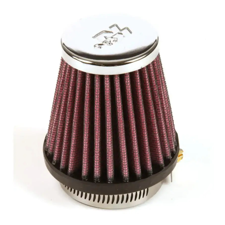 K&N Universal Chrome Filter 1 15/16 inch FLG / 3 Base / 2 Top / Height - Truck & Automotive
