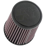 K&N Engineering RU-4650 K&N Universal Clamp-On Air Filter 3in FLG 5in B 4in T 6in H